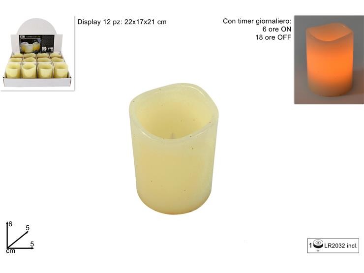 Christmas Svijeća Na Baterije 6Cm