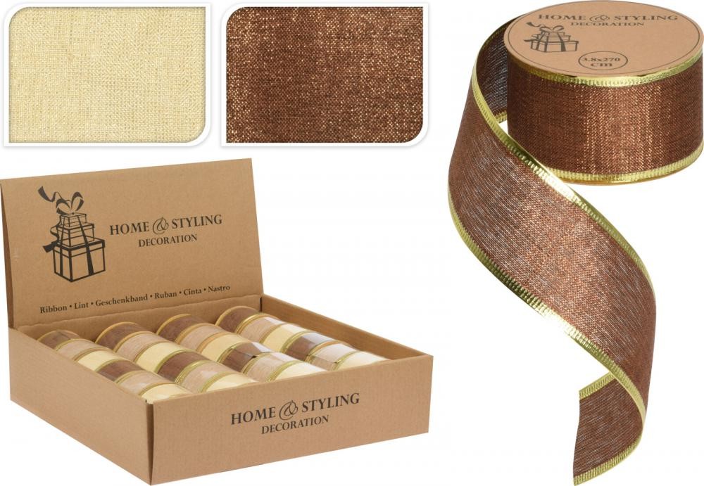 Novogodišnja Traka 38Mm Braon Anm800460