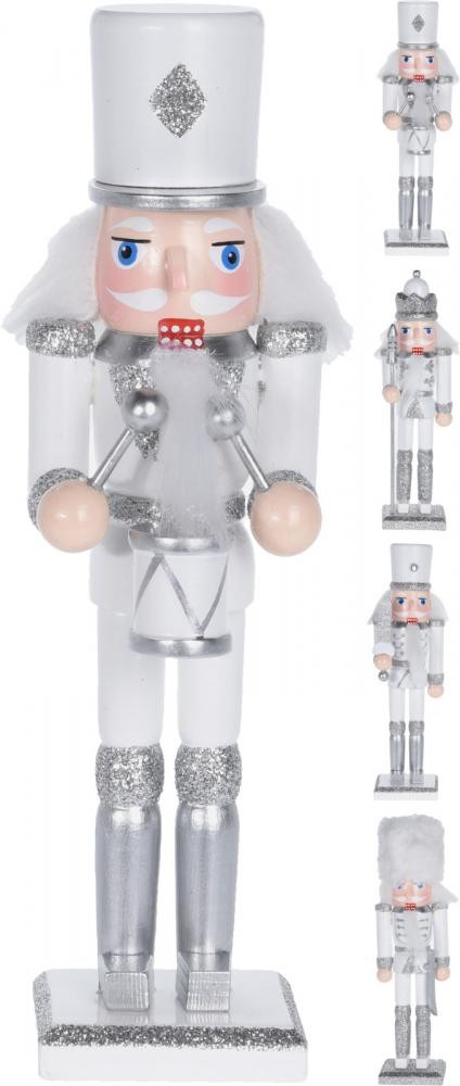 Dekoracija Krcko 18Cm Srebrno/Bijeli Dh8021720