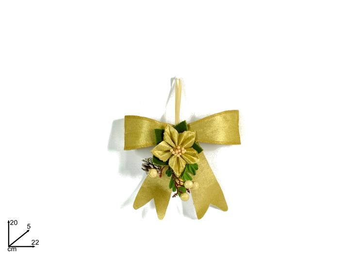 Christmas Masnica Zlatna 22Cm Bmd17-101