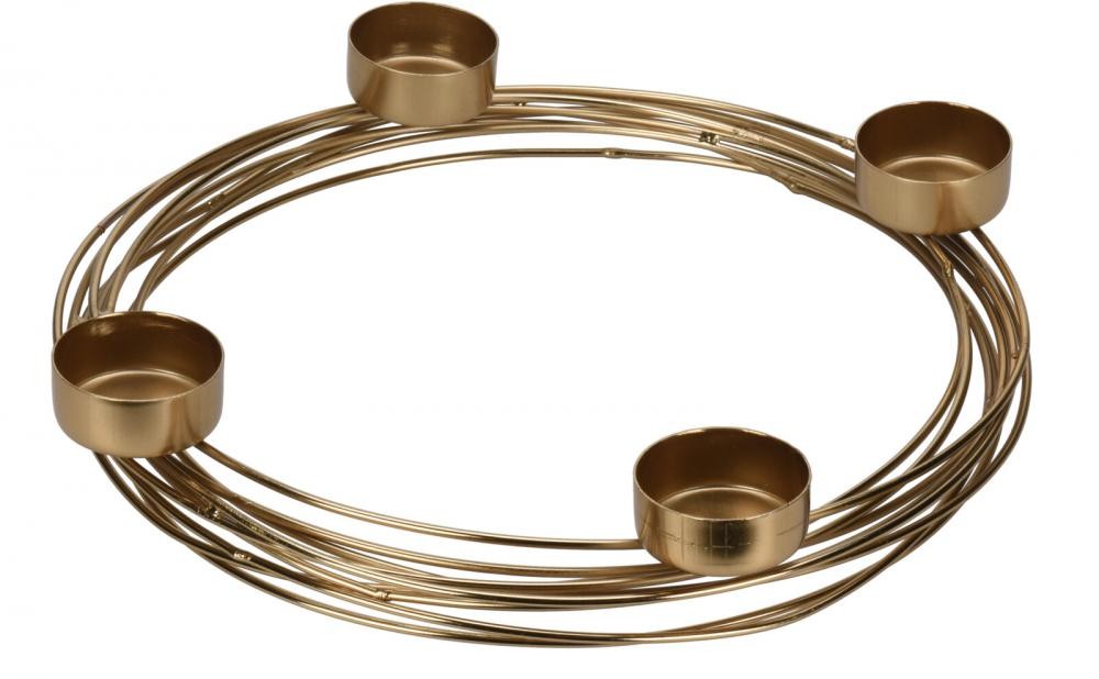 Svijećnjak Za Četiri Svijeće 26Cm Zlatni A98806230