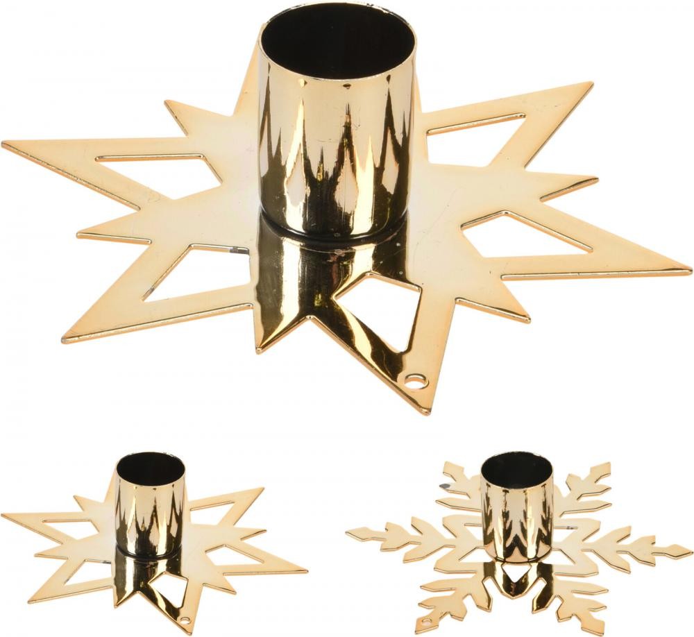 Svijećnjak Za Jednu Svijeću 11Cm Zlatni Ash514010