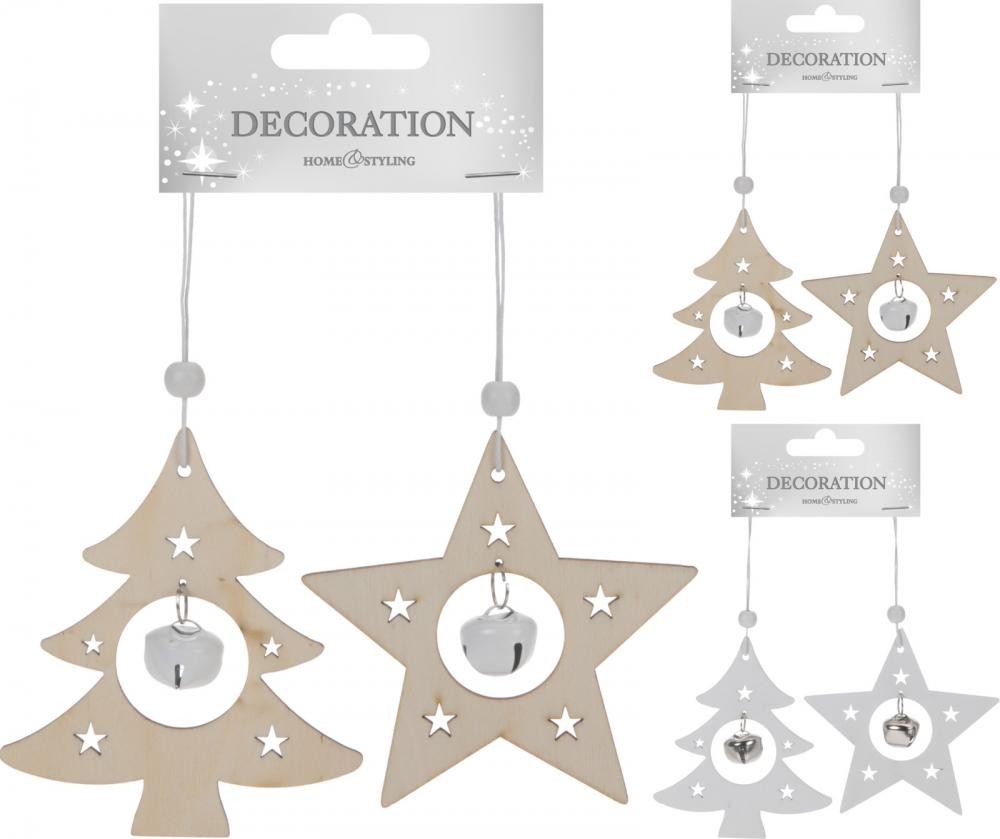 Viseća Dekoracija Božićni Motivi 9X0,5X10Cm Dh8005700