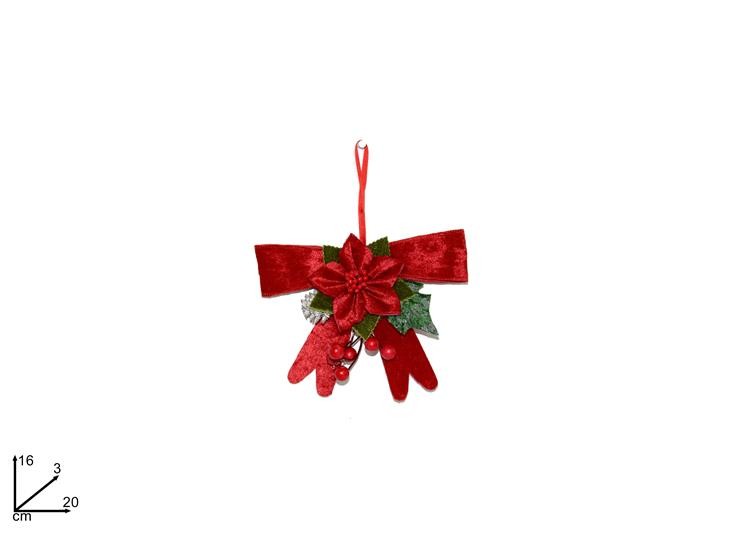 Christmas Masnica Crvena 20Cm Bmd17-032