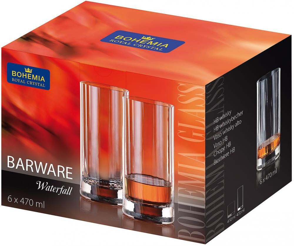Čaša Za Vodu/Sok Barware Waterfall 470Ml H.B Box/6 Kom