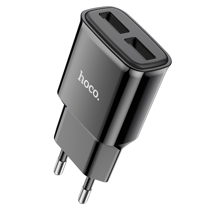 HOCO C88A Punjač sa dva USB porta, Crni