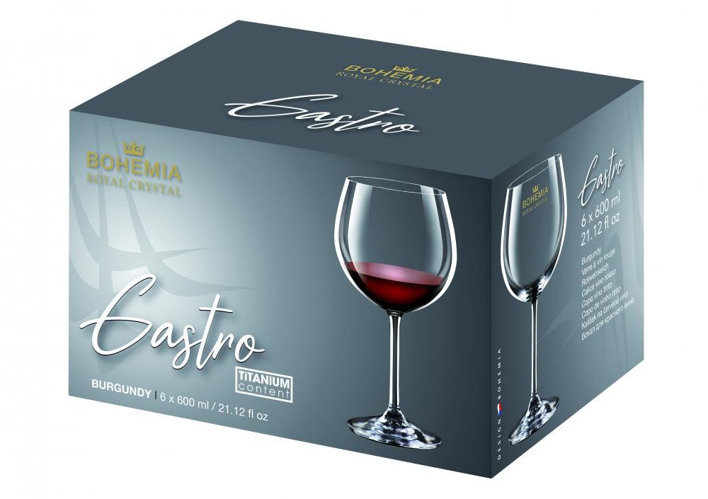 Čaše Za Crveno Vino /Bordeaux Gastro 600Ml Box/6 Kom