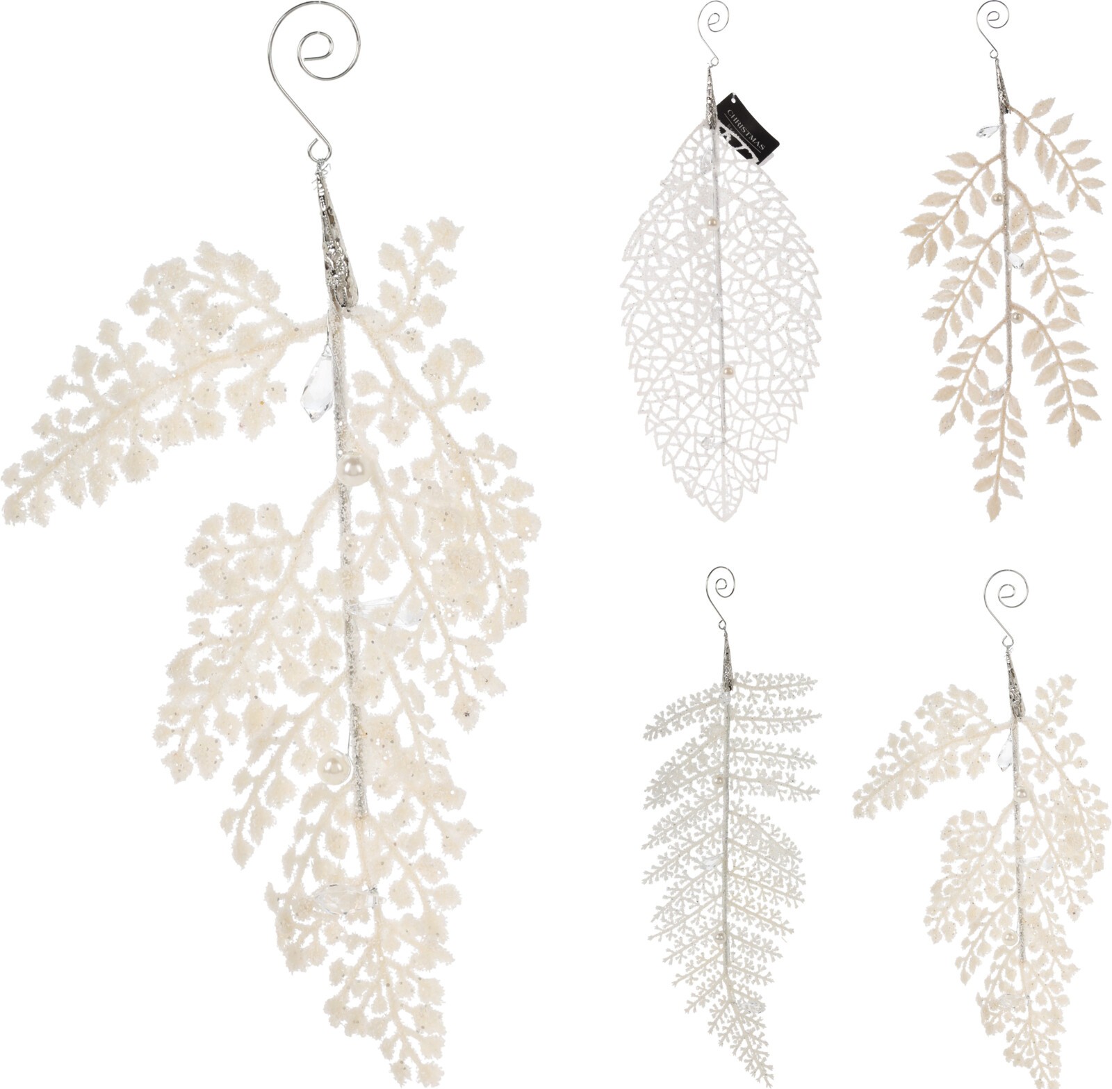 Viseća Dekoracija List 25Cm Bijeli Caa751620