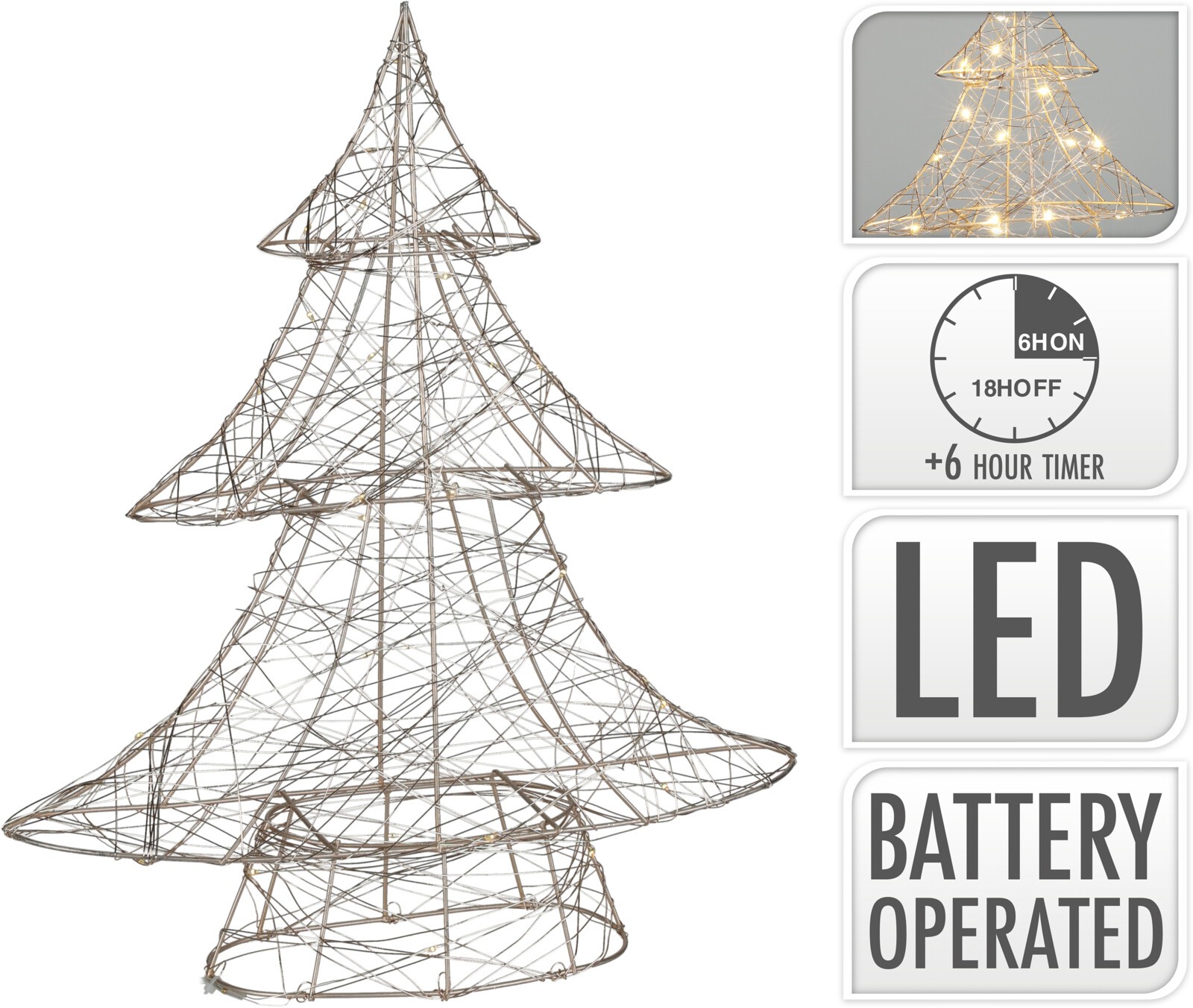 Dekoracija Jelka 40Cm Bijela ,Bijela Amz106110