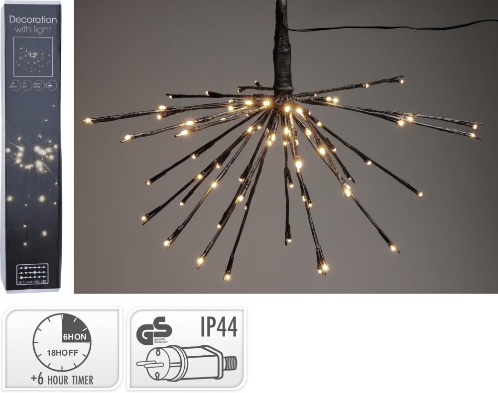 Viseća Led Svjetlucava Dekoracija 45Cm 72 Led Dioda /Topla Axf205920