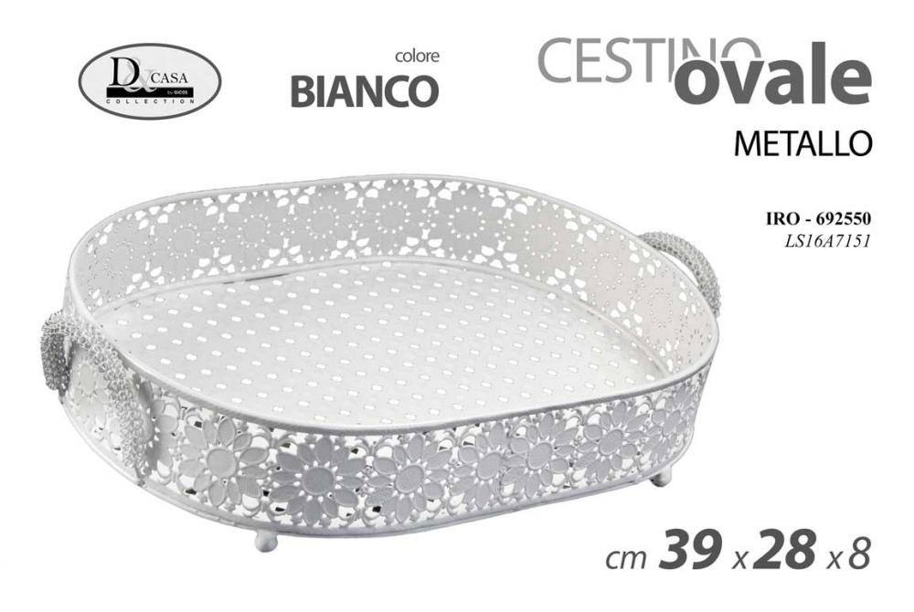 Gicos Zdjela /Korpa Bijela Ova Bco 39*28 Ls16A7151