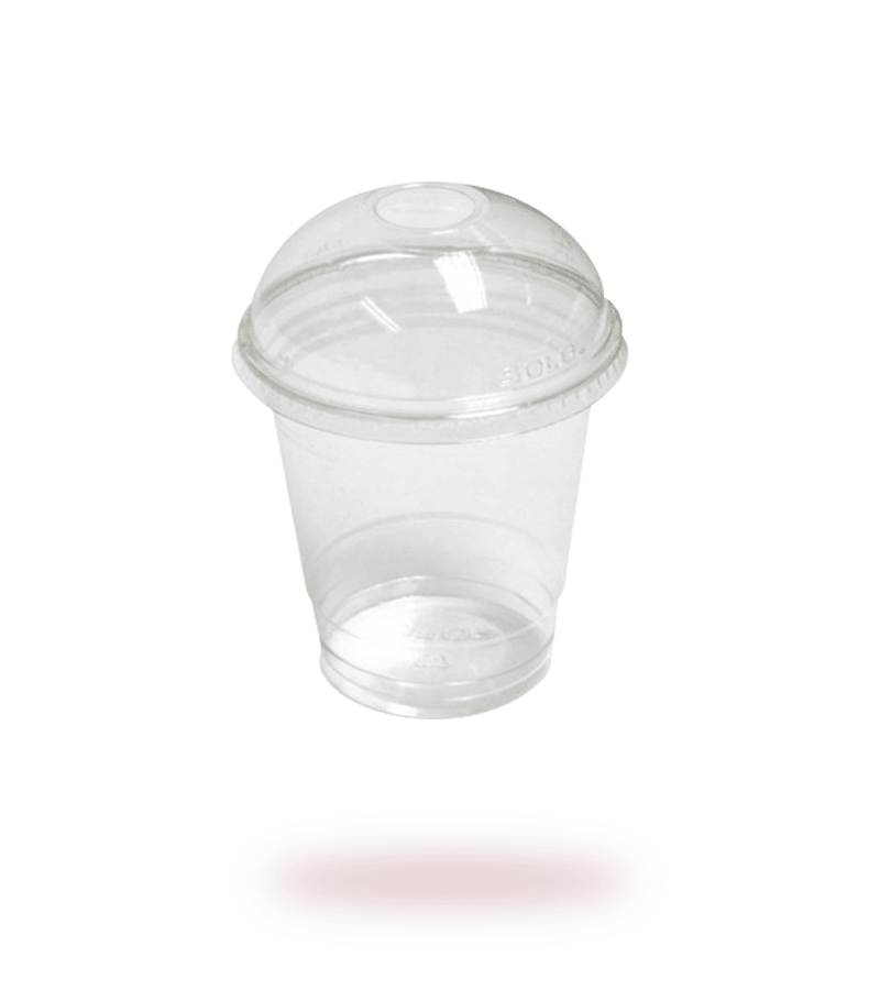 Enigma Plastična čaša sa poklopcem 450 ml 100/1, Providna