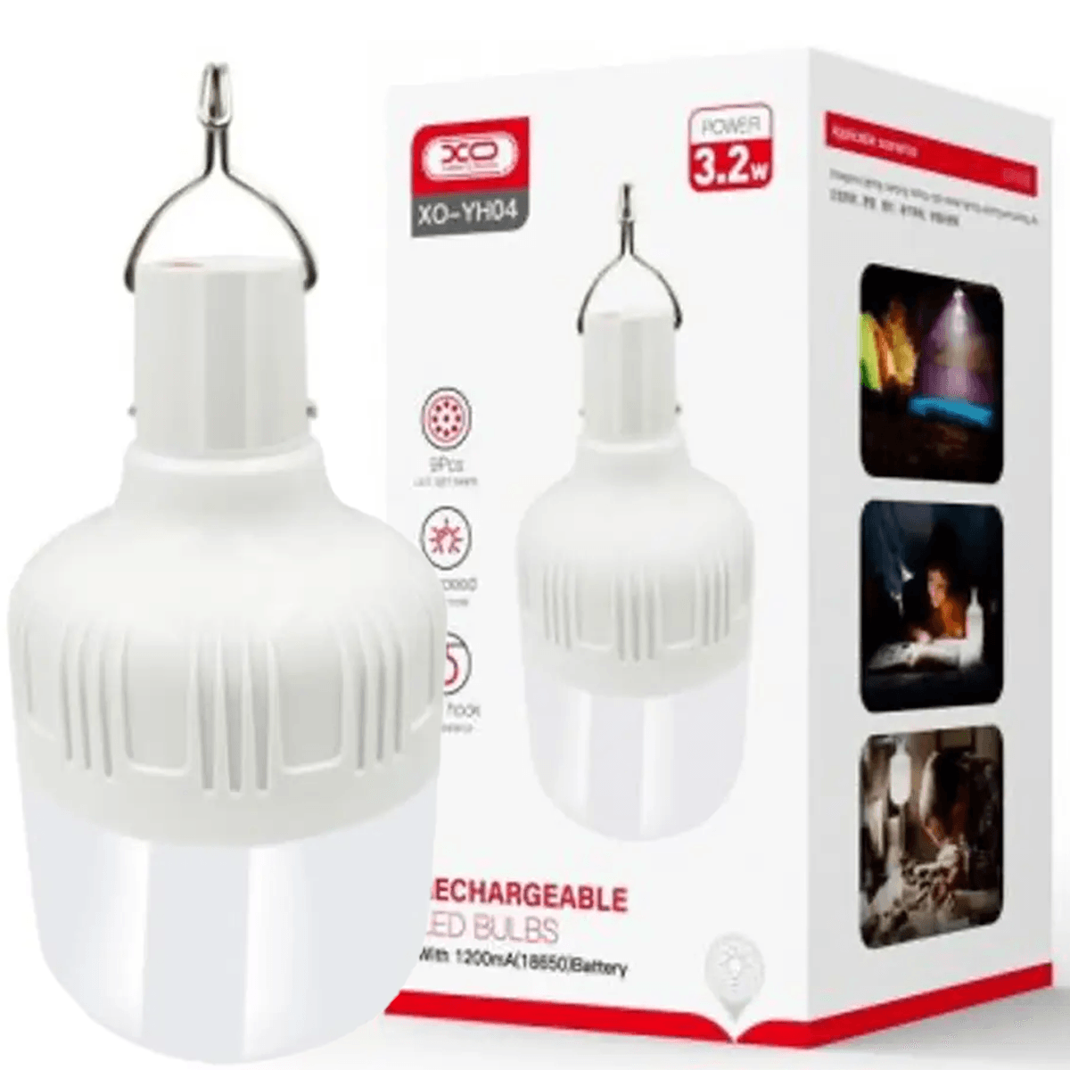 XO YH04 LED Sijalica, 1200, mA plus GRATIS LDNIO Stoni Držač za Mobilni Telefon