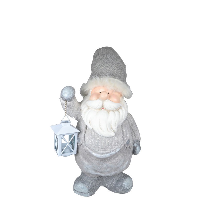 Sigma Novogodišnja  Figura 40Cm (Sivi Deda Mraz) Oygl6189-87, Srebro