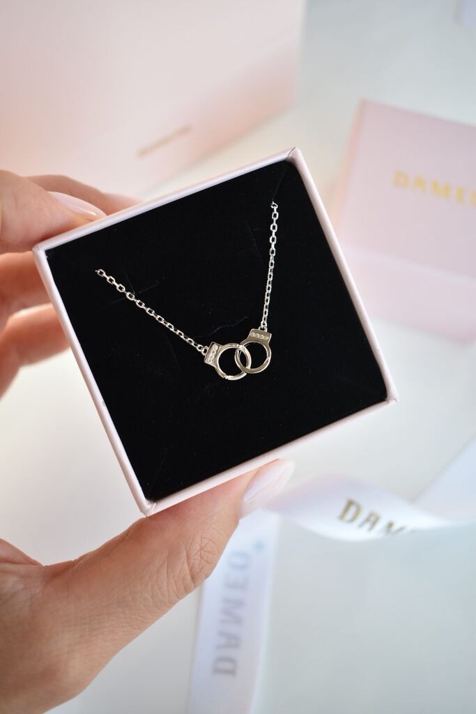 Dameo Ogrlica Handcuff - srebro 925