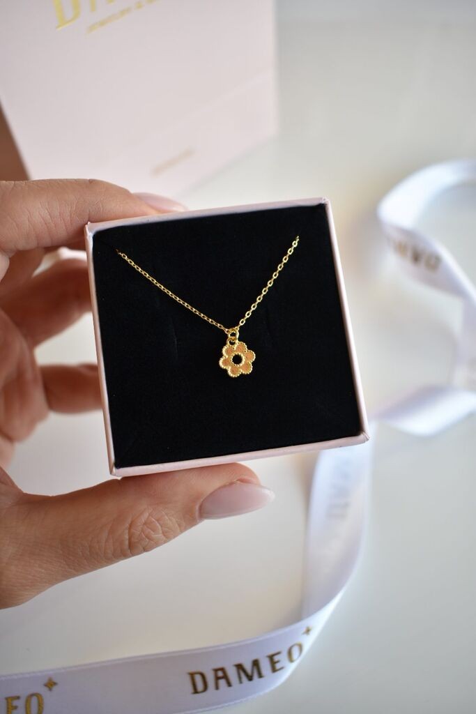 Dameo Ogrlica Flower - srebro 925 sa pozlatom