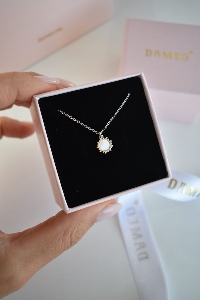 Dameo Ogrlica Pearl Sun - srebro 925 i sedef