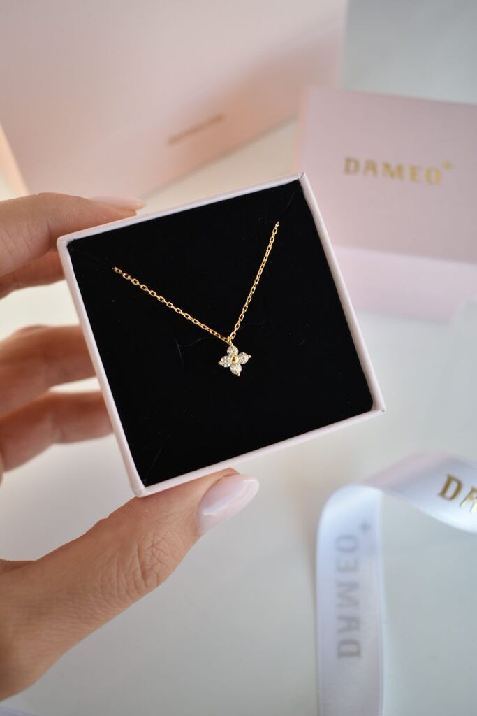 Dameo Ogrlica Lucky vibes- srebro 925 sa pozlatom