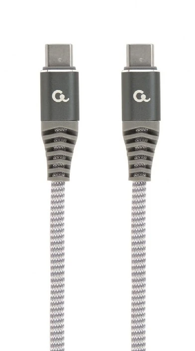 Gembird Kabal USB-C na USB-Cbrzo punjenjesnaga 60W, Siva