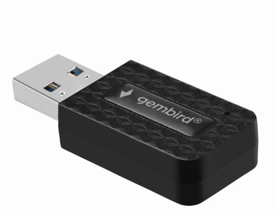 Gembird AC1300 USB Wi-Fi adapter dual-band, Crna
