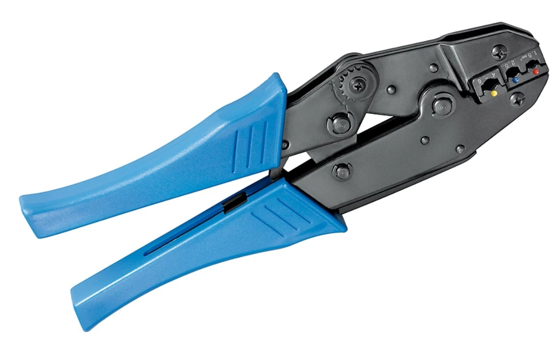 Goobay Alat za presovanje izolovanih kablovskih papučica, Plava