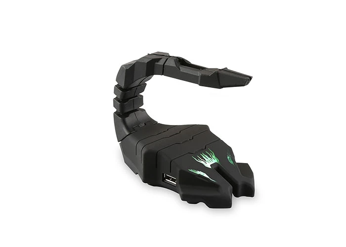 Rampage USB HUB + držač kabla2 porta, Crna