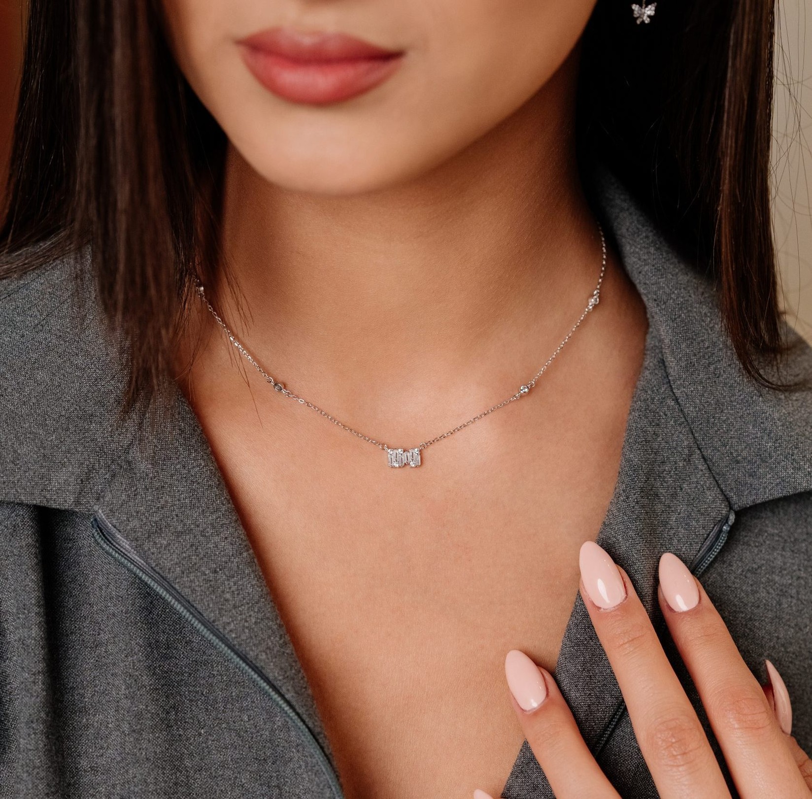 Dameo Ogrlica Ice baby   Srebro 925 i cirkon