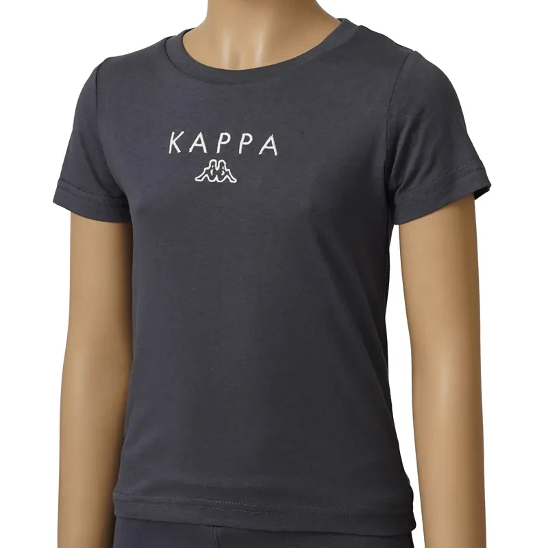 Kappa majica za dječake s logom Sammo, tamnosiva