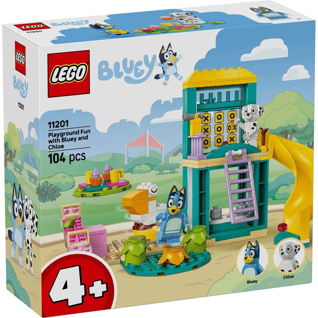 Zabava na igralištu s Lego igračkama, Blueyjem i Chloe