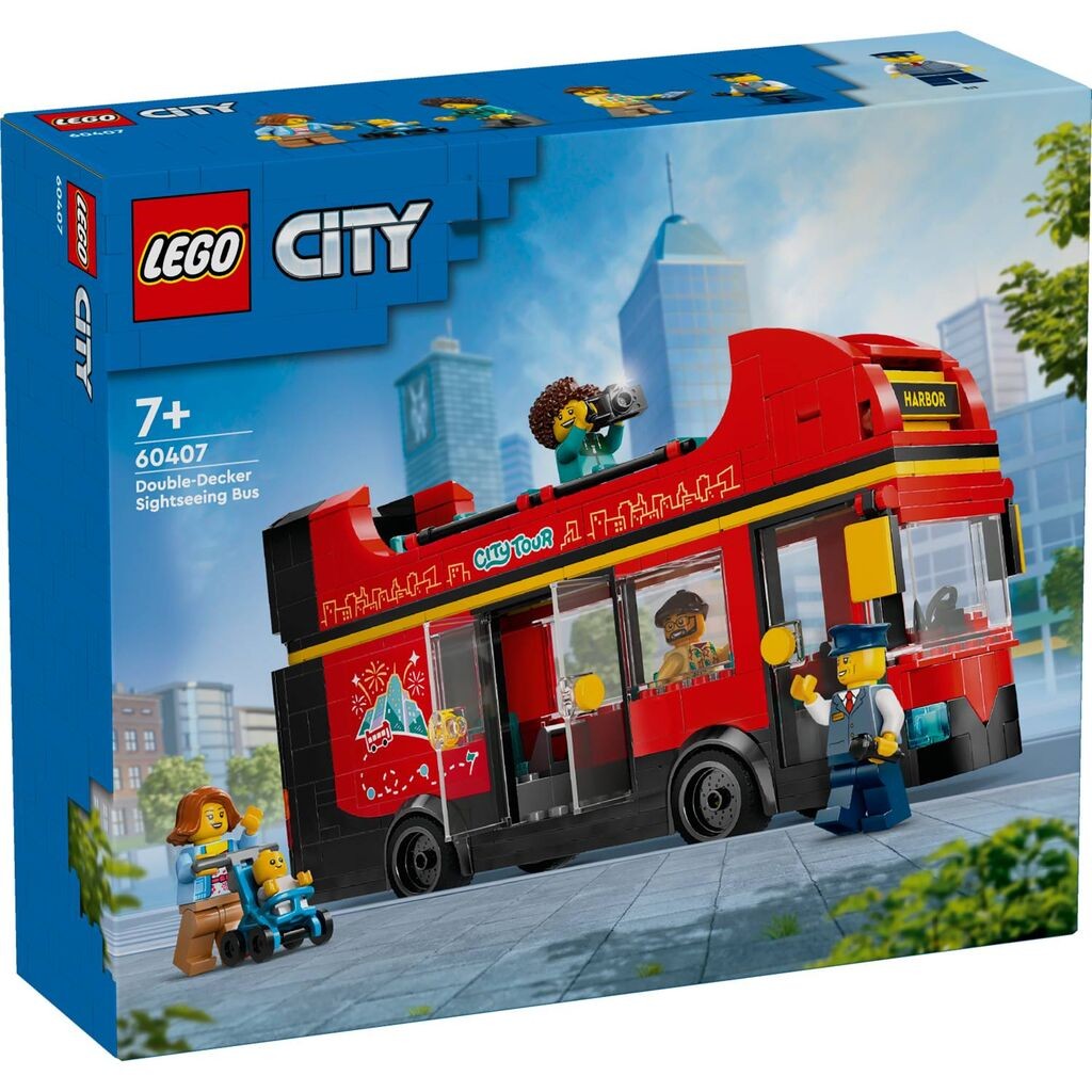Lego Igračka kocke City Red Double-Decker Sightseeing Bus 7+,Crvena