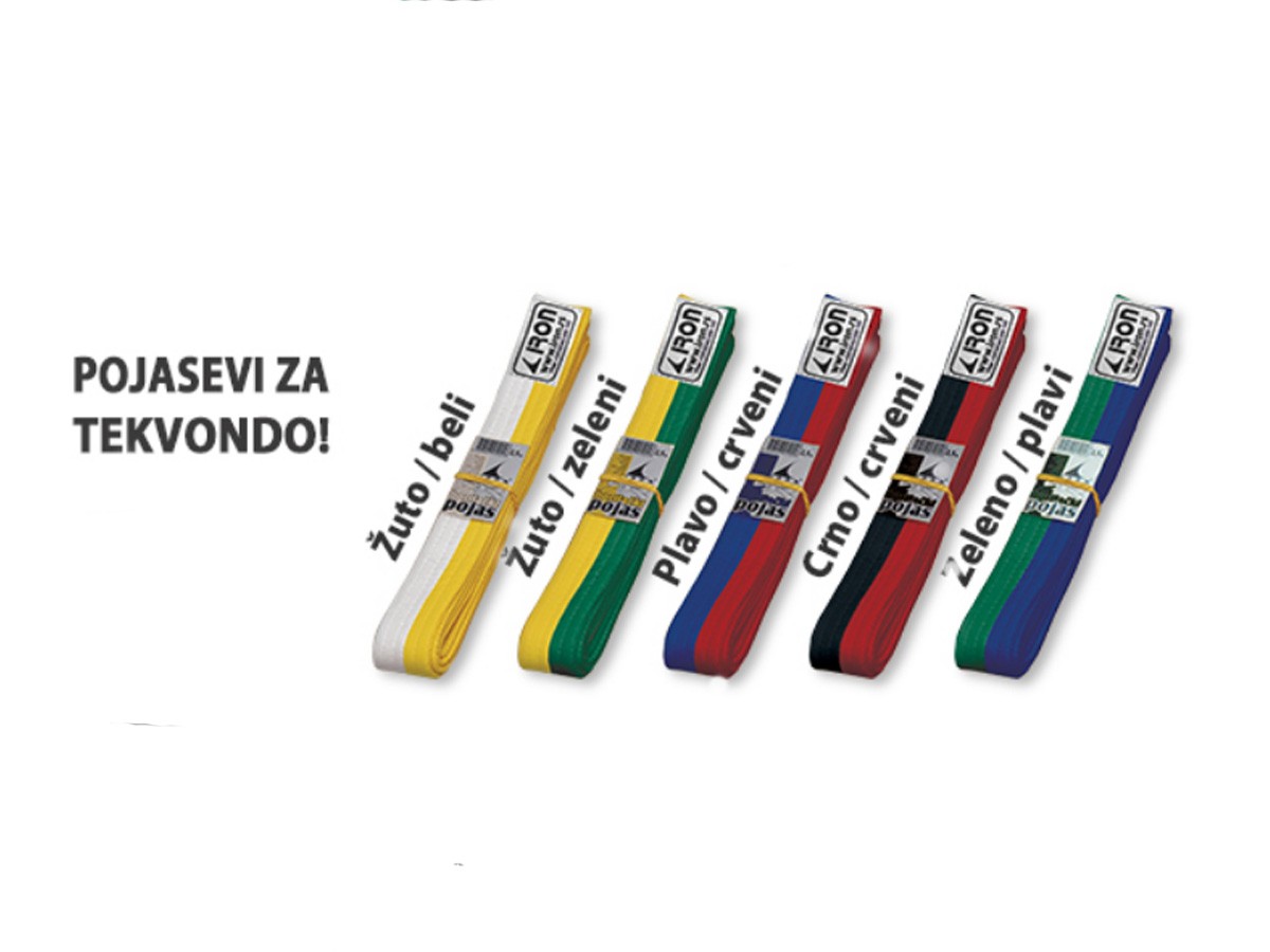 Pojas Za Tekvondo Zeleno Plavi