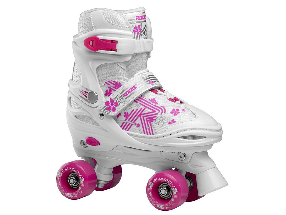 Podesivi Rolšue Roces Quaddy 3.0 White/Pink 3033