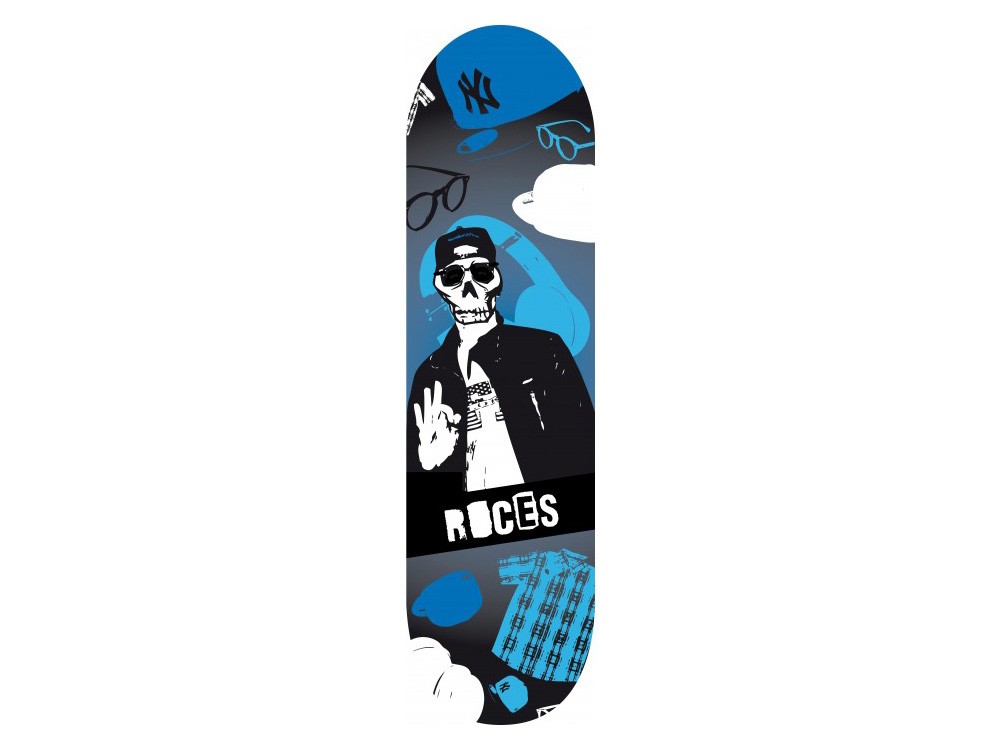 Skateboard Roces Skull Boy