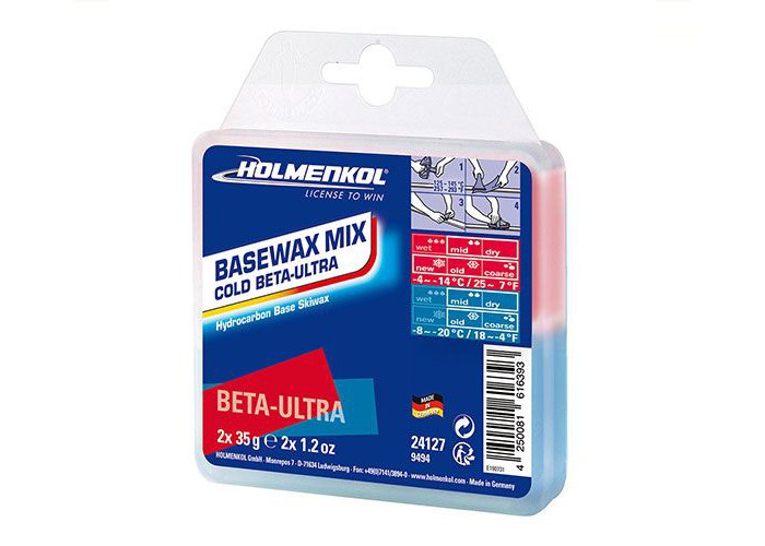 Vosak Za Skije Holmenkol Cold BetaUltra Blue/Red 2X35Gr