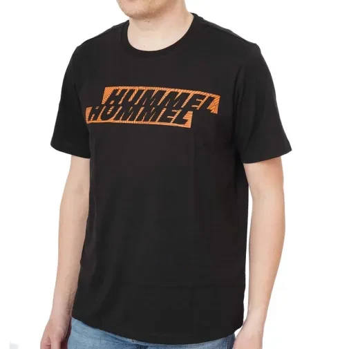 Hummel muška majica s dislociranim logotipom Hmlgraphic, tamnoplava