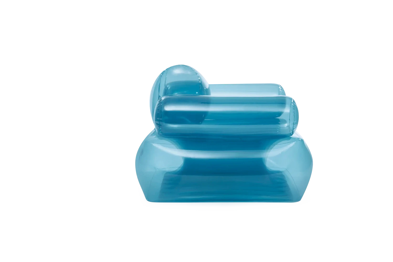 INTEX Prozirna plava fotelja