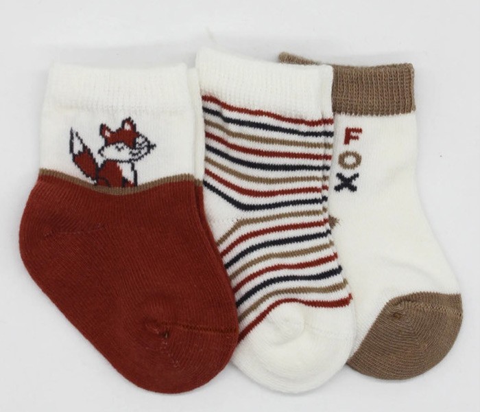 BiStyle Čarapice za bebe BiStyle 3/1,crvene-00-03