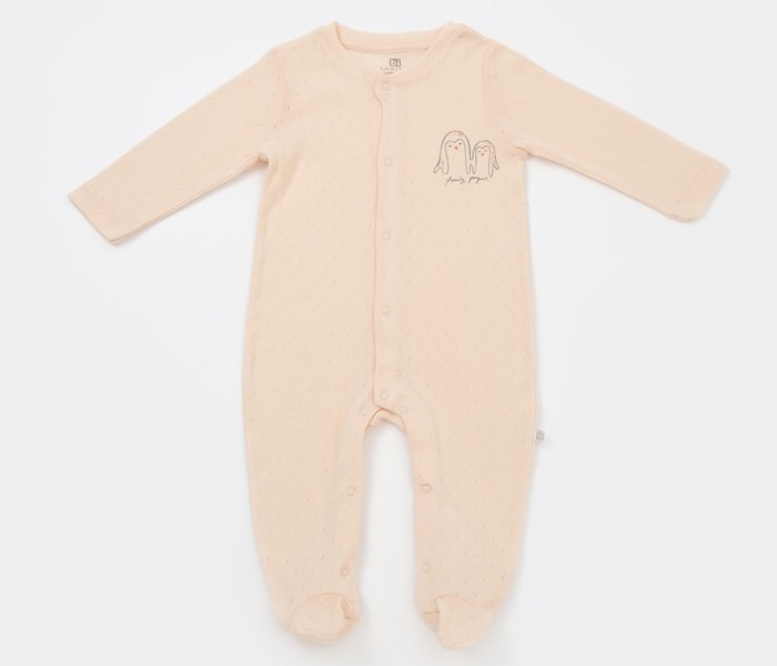 BiBaby Špilhozna za bebu BiBaby pingvini roza 74 cm