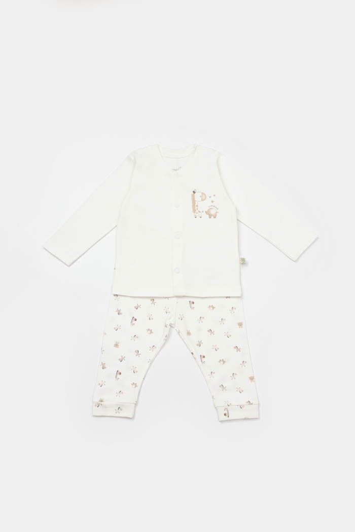 BiOrganic Pidžama set BiOrganic, bež, 74cm