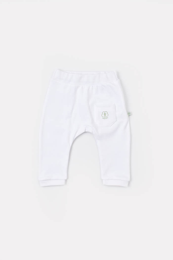 BiOrganic Bebi pantalone BiOrganic,bijele,74cm.