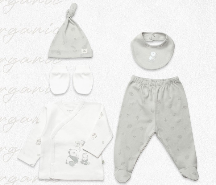 BiOrganic Bebi set BiOrganic 5/1,zeleni/bež,56cm.