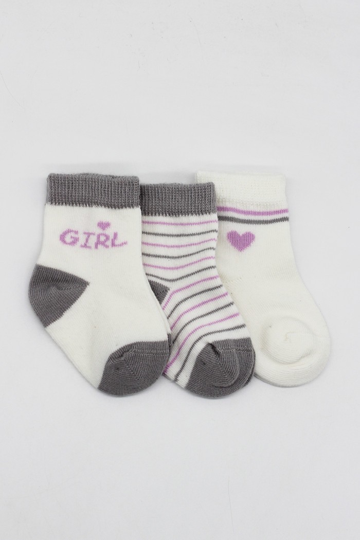 BiStyle Čarapice za bebe BiStyle 3/1,sive,00-03