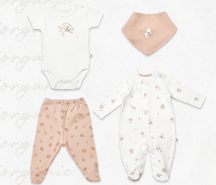 BiOrganic Bebi set BiOrganic 4/1,braon/bež,56cm.