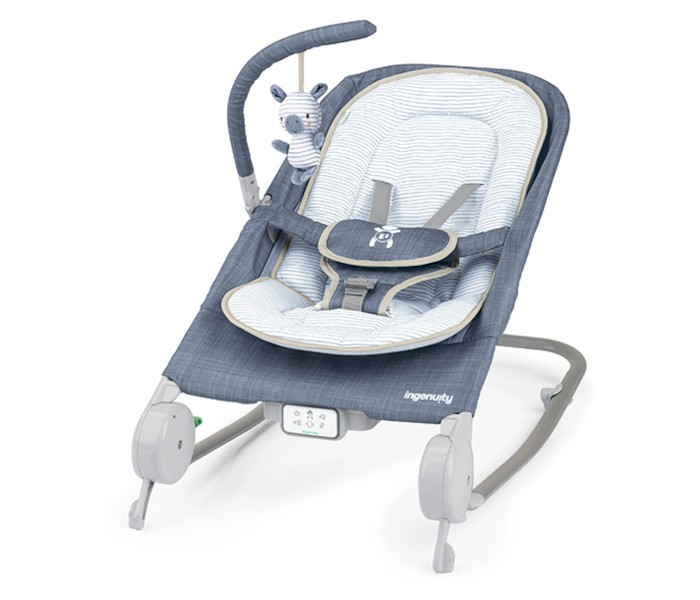 Ležaljka za bebe Ingenuity Happy Belly Chambray