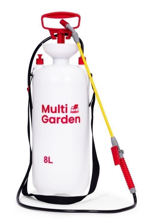 Ručna vrtna prskalica s pritiskom 8l, 2,2-2,5 bara, duga mlaznica, pumpa s klipom