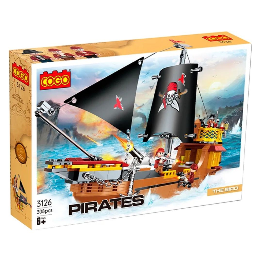 COGO Kockice piratski brod, 308 djelova