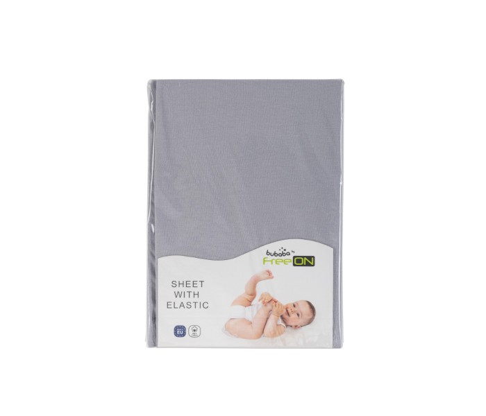 Čaršaf sa lastikom Bubaba sivi
