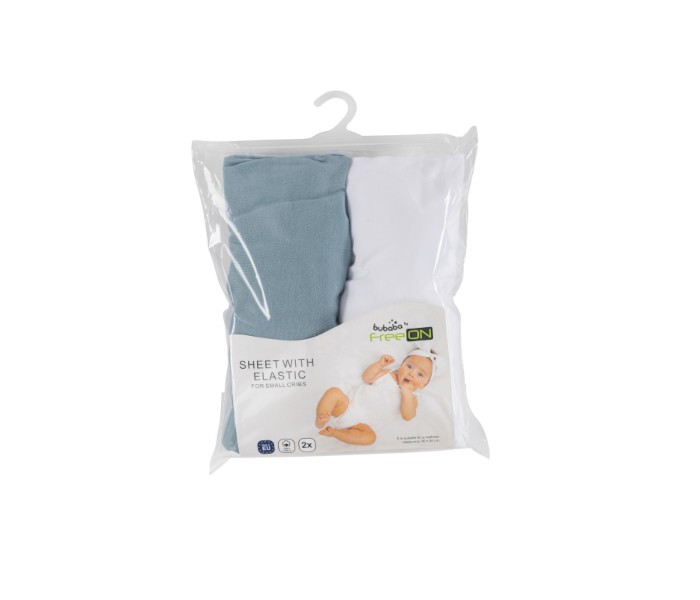 Čaršaf sa lastikom Bubaba 2/1 zeleni i bijeli