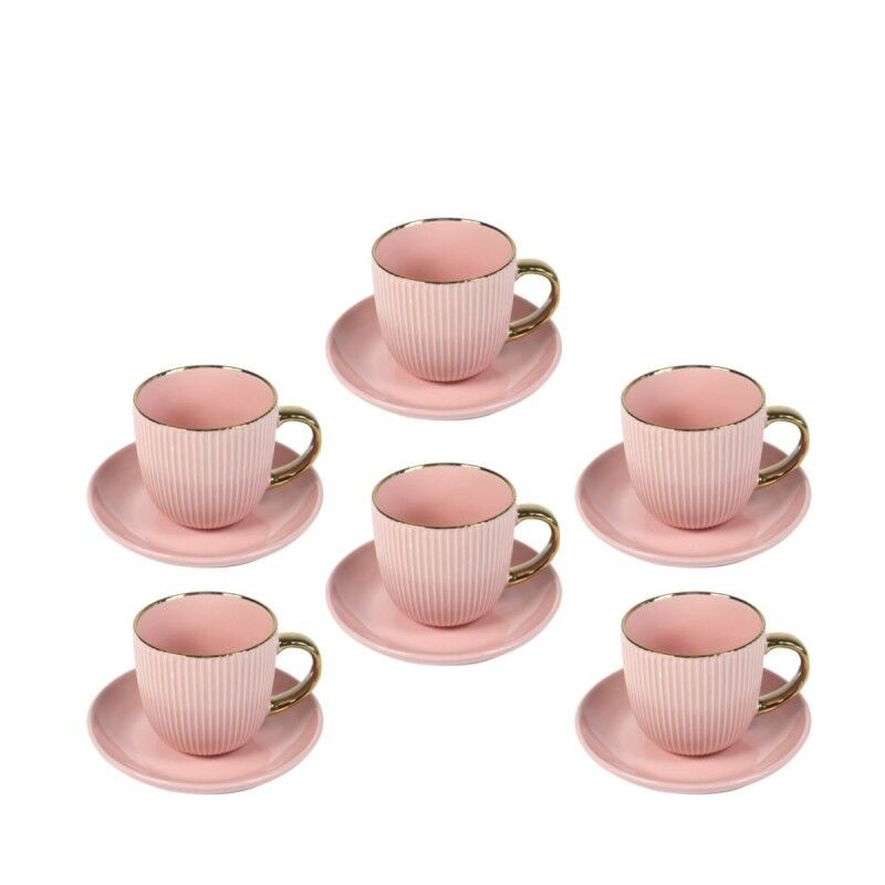 Sigma Porcelan Set Za Kafu 200Ml 6/1 (EMB/GLD/ROZE)_RXG-N241299A