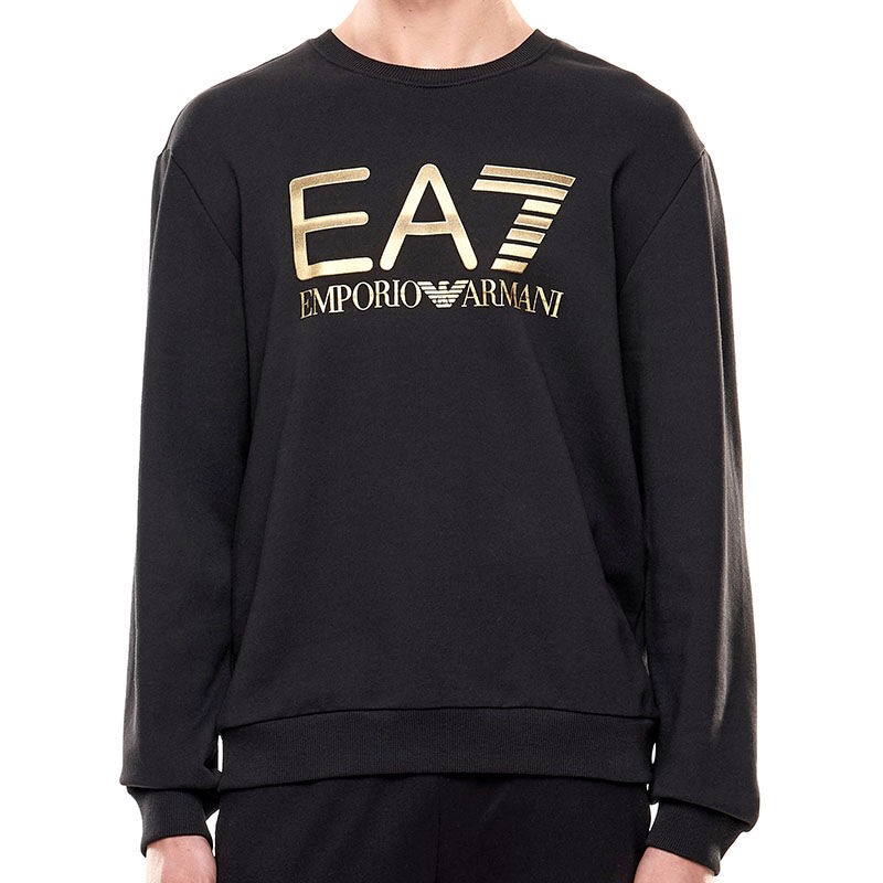 Ea7 Emporio Armani Duks Train Logo Series M T-Top Cn Big Logo Za Muškarce, Crni